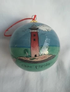 Beachcombers Int'l 1996 Faros Pintados a Mano del Sur FL Adorno de Navidad - Imagen 1 de 9