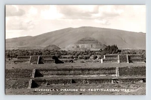 Postcard RPPC Mexico City Teotihuacan Pyramid 1950s Unposted Kodak - Picture 1 of 2