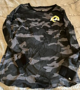LOS ANGELES RAMS Football CAMO New Era NFL Long Sleeve MEDIUM Shirt NFL - Picture 1 of 4