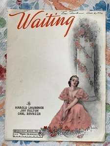 Spartiti Vintage 1944 "Aspettando" di Harold Lawrence, Jay Milton & Carl Ravazza - Foto 1 di 3