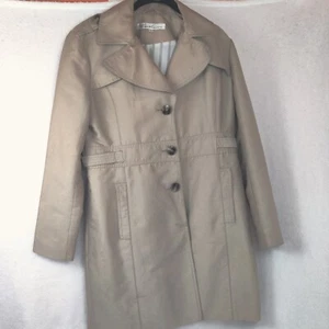 Kenneth Cole Women's Tan Trench Coat Large Jacket - Picture 1 of 15