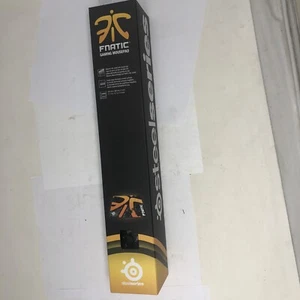 FNATIC STEELSERIES GAMING MOUSEPAD ORANGE/BLACK 17.5"X15.5" 45CM X 40CM - NEW - Picture 1 of 3