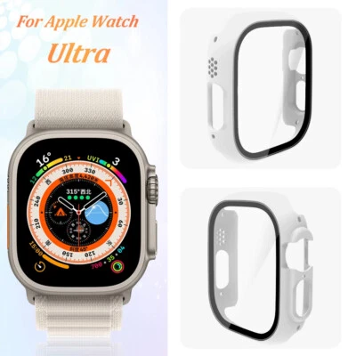 ALFA ACCESSORIES For Apple Watch Ultra 2 49mm Hard Glass Screen Protector Case Cover