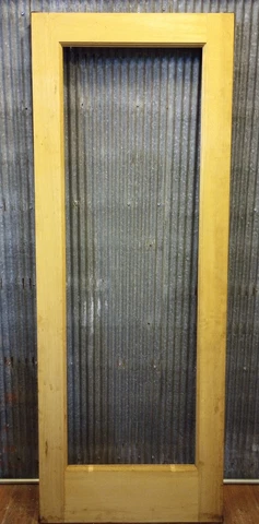 Solid Wood Full View Exterior Door Frame 30 1/4" x 80" Cover