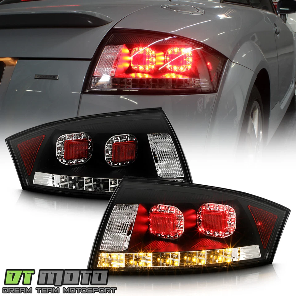 Luces traseras LED negras para Audi TT Quattro 2000-2006 luces de freno izquierda+derecha Foto 1 de 4