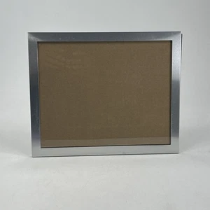 Aluminium Silber Bilderrahmen für 8x10 Bild Echtglas Tischplatte Wandbehang - Bild 1 von 6