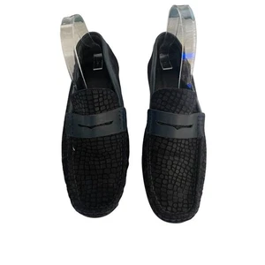 Martinetto Men's Shoes Loafer Braided Woven Black Size 42/8.5 - Picture 1 of 7