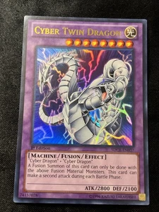 Cyber Zwillingsdrache SDCR-DE037 Super Rare 1. Auflage Yugioh Karte LP - Bild 1 von 2