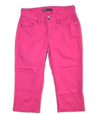 Calça Levi's Jeans Capri Rosa Feminina Tamanho 6.  W28. - Imagem 1 de 4