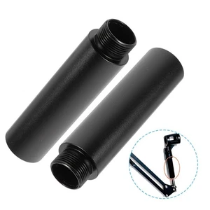2pcs Mic Stand Extension Tubes Microphone Extension Rod 5/8 For Desk Stands - Picture 1 of 12