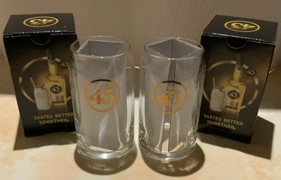 2 x Gläser von Licor 43, Likör 43, Longdrinks, Milkshake, noch Ovp. - Bild 1 von 4