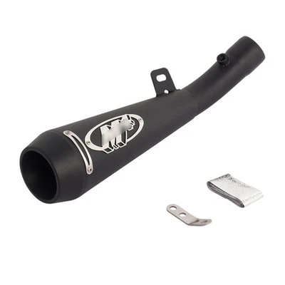 For Kawasaki Ninja ZX6R ZX636 2024-2026 Black Muffler Exhaust Tips Slip On 55mm - Image 1 of 4