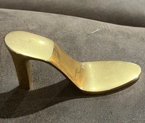 Gerity Products 24 Karat Gold Electro Plate Schuh Slipper Briefbeschwerer Vintage - Bild 1 von 5