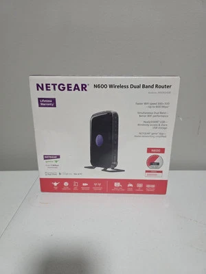 Netgear N600 Wireless Dual Band Gigabit Router Model WNDR3700 -Sealed - Image 1 of 4