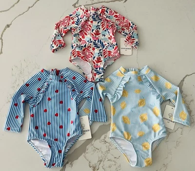 Adventurewear 360 Baby Mädchen Badeanzug Paket Größe 3 Monate Langarm Rashguard #3 - Bild 1 von 3