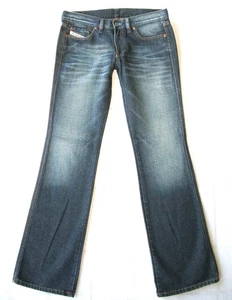 Pantalones de mezclilla Diesel Zink para mujer talla 27 azul desgastado 100 % algodón Italia L31,5 - Imagen 1 de 11