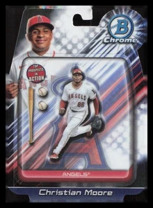 Bowman Chrome Draft 2024 en acción #BIA6 Christian Moore - Imagen 1 de 2