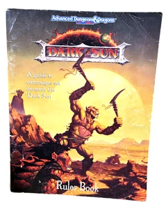 1991 AD&D 2nd Edition Dark Sun Rules Book Dungeons And Dragons - Bild 1 von 4