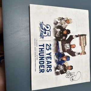 25 YEARS OF THUNDER TAMPA BAY LIGHTNING BOOK SIGNED COPY - Picture 1 of 11