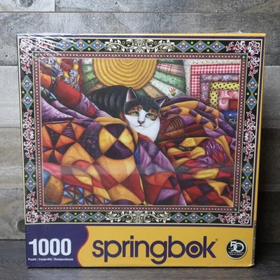 Springbok Quilted Cat Puzzle 1000 Piece - Image 1 of 2