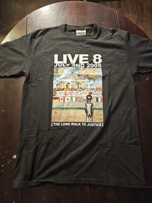 LIVE 8- Camiseta Concierto 2005 Talla L Grande BB1 Foto 1 de 4