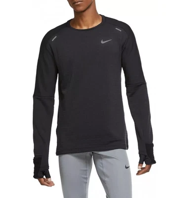 NIKE THERMA SPHERE DRI FIT RUNNING MANGA LARGA TOP NEGRO CU6083-010 HOMBRE 2XL ALTO Foto 1 de 4