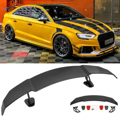 55" Carbon Fiber GT Rear Trunk Wing Spoiler For 2014-20 AUDI A3 S3 RS3 8V SEDAN Foto 1 de 4
