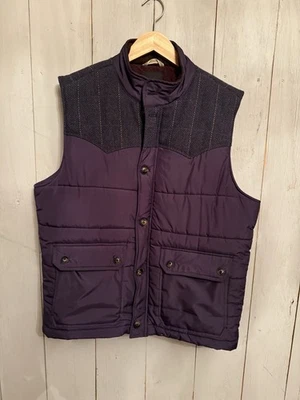 Ted Baker пуховик выстеганный жилет на молнии кнопка Western темно-синий размер-6 (XL) - Изображение 1 из 4