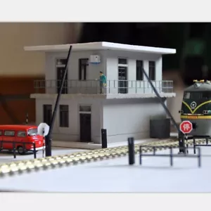 Diorama HO Scale 2 Story Building Model Railway Layout Model Scene Model Display - Picture 1 of 9