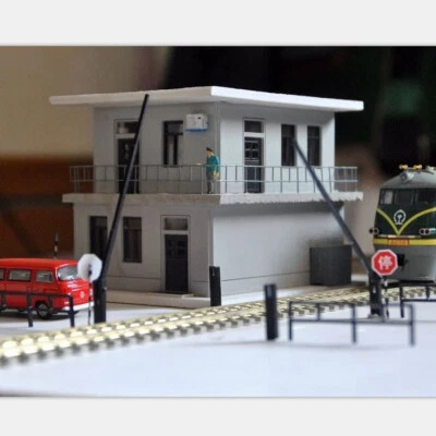 HO Scale Railway Layout City Train Station Building Model Scene Display Model - Image 1 of 4