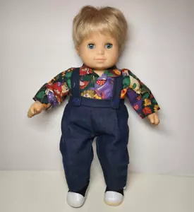 Boy Halloween Scarecrow Outfit fits 15" Bitty Baby Twin American Girl Doll - Picture 1 of 8