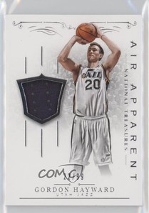 2013-14 Panini National Treasures Air Apparent Materials /99 Gordon Hayward #25