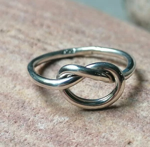 Designer Ring Silber 925 Knoten matt Knotenring Größe 55 - Bild 1 von 4