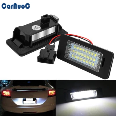 Fit For Audi A4 B8 A5 S5 Q5 2009-2012 S4 2010-2012 LED License Plate Light Lamp - Image 1 of 4