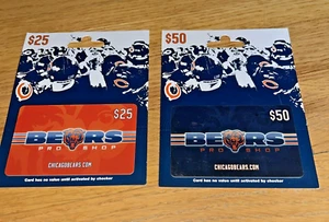 2- Tarjetas de regalo vintage de CHICAGO BEARS (SIN VALOR) de los años 2000 coleccionables - Imagen 1 de 7
