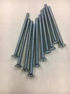 (10 pcs) 5-40 X 2” Slotted Flat Countersunk Machine Screw 5/40, 1/8” Diameter #5 - Picture 1 of 4