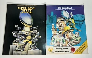 SUPER BOWL XVI 16 Program & Insert San Francisco 49ers vs Cincinnati Bengals 82 - Picture 1 of 20