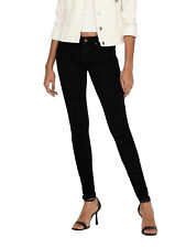 Only Damen Skinny Jeans Denim Stretch Jeanshose Basic Röhrenjeans Damenjeans NEU Black Denim M / 32
