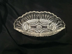 HEISEY Prince of Wales Plume CELERY RELISH Dish No 335 (1902-1912) EAPG - Picture 1 of 10