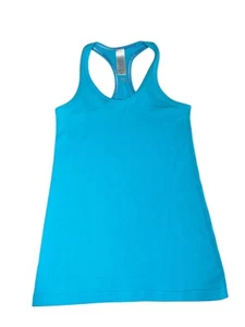 IVIVVA By Lululemon Keep Ur Cool Racerback Tank Top Blue Youth Girls Size 10 - Picture 1 of 9