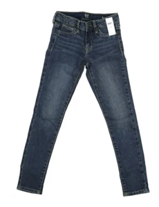 Gap Super Skinny Fit Jeans Medium Wash Denim Indigo Girls 7 Slim - Picture 1 of 13