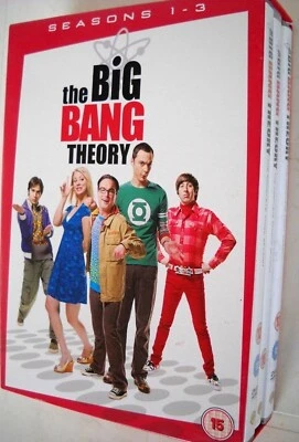 **THE BIG BANG THEORY BOX SET SEASONS 1/2/3 TOTAL 10 DVD`s IN AS NEW CONDITION** - Image 1 of 4