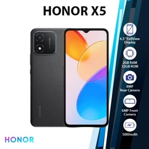 (Unlocked) HONOR X5 2GB+32GB Octa Core Dual SIM Android Mobile Phone - BLACK - Afbeelding 1 van 6