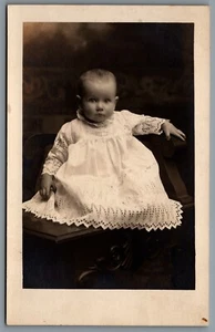 Postcard RPPC Madrid IA c1916 Douglas Boone Studio Photo of Baby Elvera Bloom - Picture 1 of 2