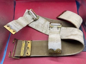 Original WW1 British Army 1908 Pattern Waist Belt - Whitewashed - 42" Waist - Picture 1 of 12