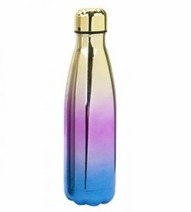 Stainless Steel Water Bottle Double Wall Vacuum Insulated Sports Gym Metal Flask - Picture 1 of 2