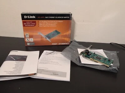 D-Link DFE-528TX PCI FAST ETHERNET DESKTOP ADAPTER 10/100MBPS DLINK PC SCHEDA - Immagine 1 di 4
