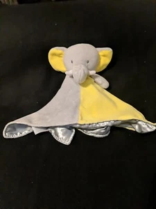 Okie dokie Baby Security Blanket Blankie Elephant Rattle in head 15" X 15" - Picture 1 of 13