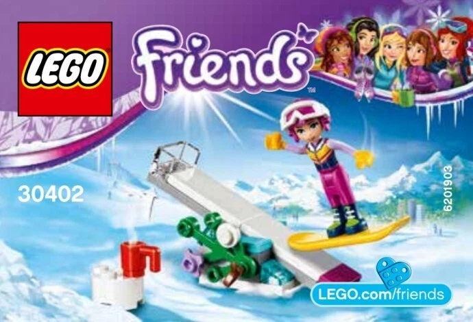30402 LEGO FRIENDS: Trucos de Snowboard Bolsa de Polietileno Sellada Nueva Retirada Foto 1 de 1
