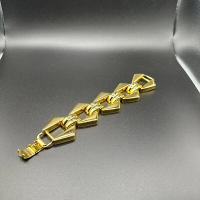 BEN AMUN GOLD TONE CHUNKY FASHION BANGLE BRACELET - Image 1 of 4